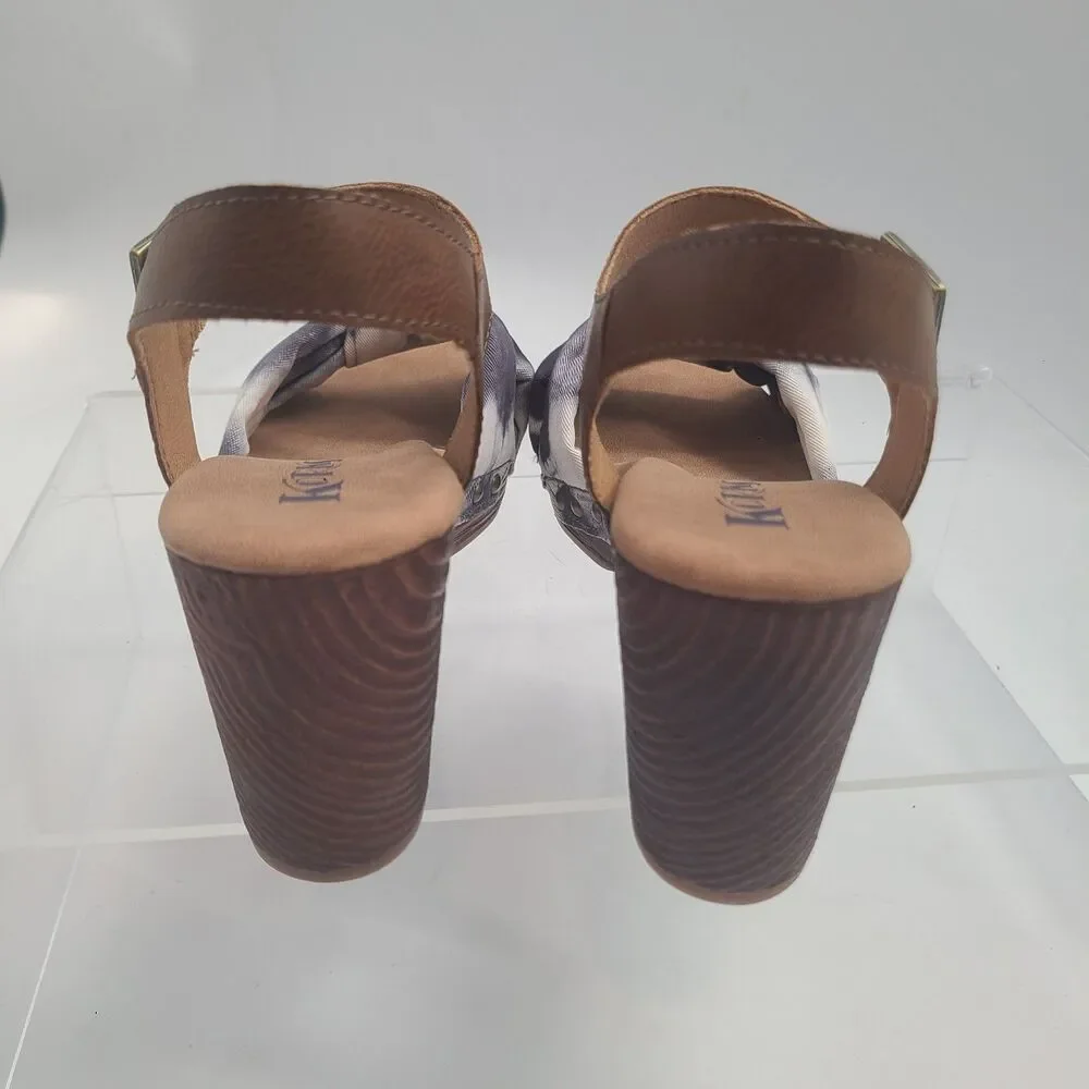 Korks Natalia Knot Tie dye Sandals US Size 10M